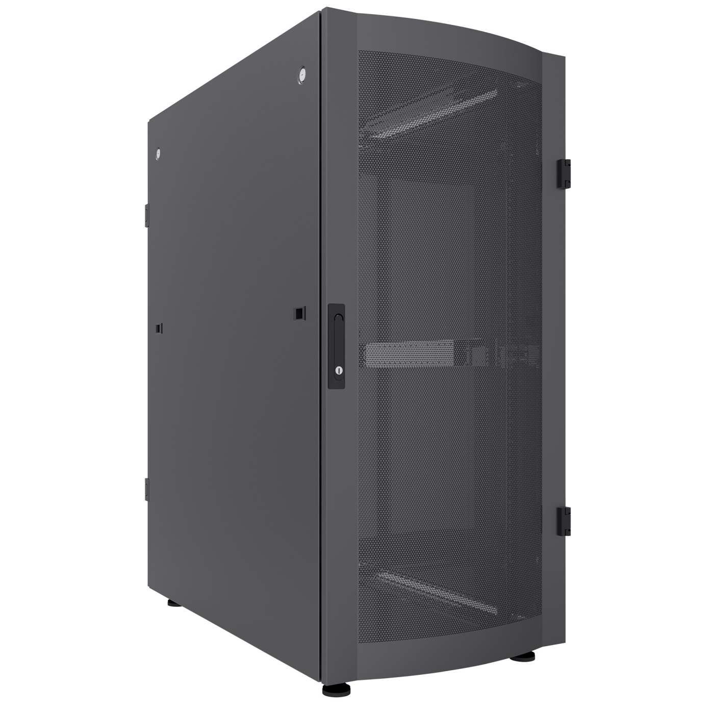 19" Serverschrank, 36 HE, 1728 (H) x 600 (B) x 1200 (T) mm, schwarz Image 2