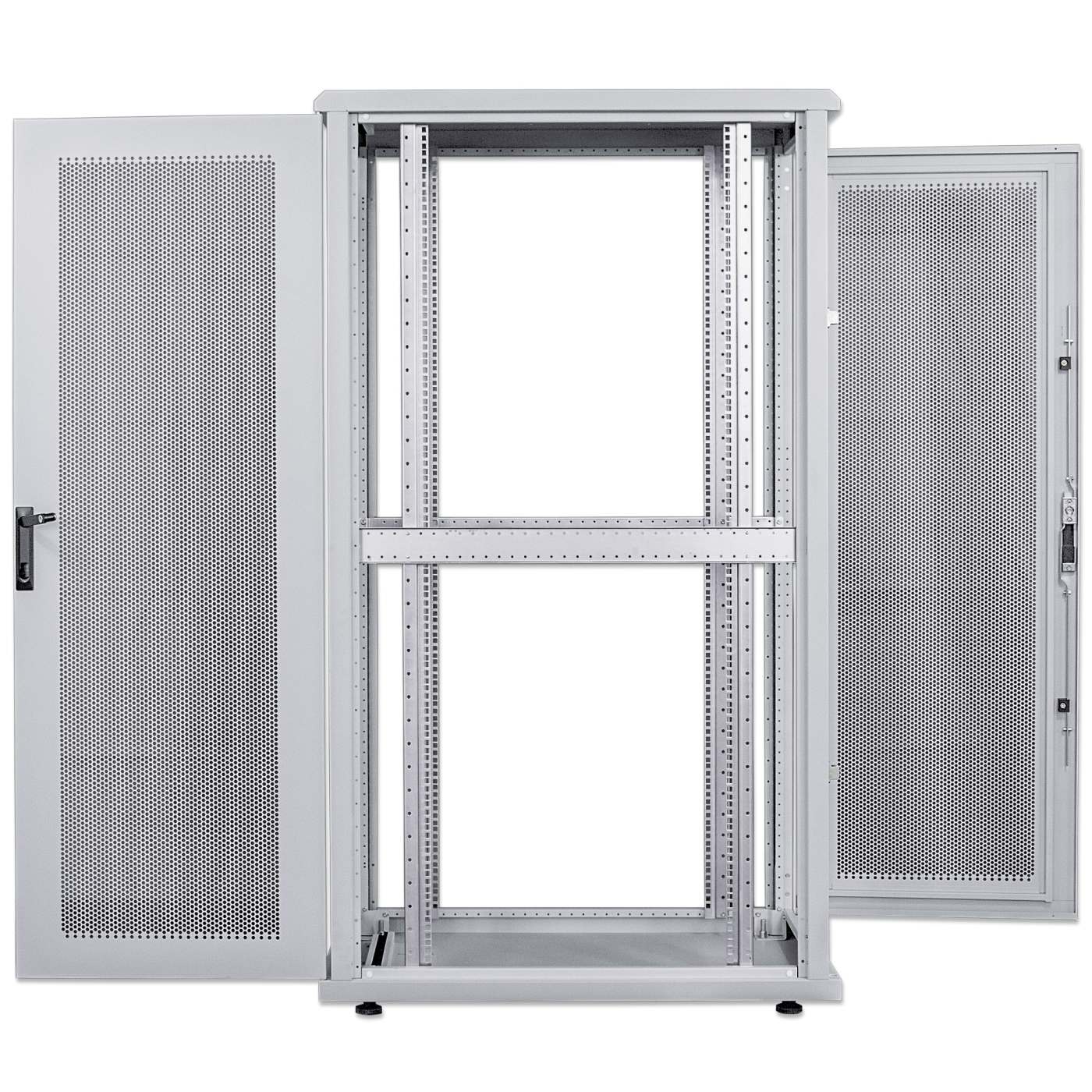 19" Serverschrank, 42 HE, 2033 (H) x 600 (B) x 1000 (T) mm, grau Image 11