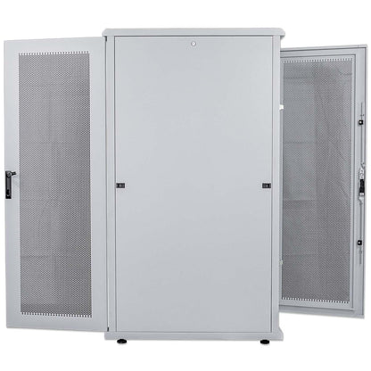 19" Serverschrank, 42 HE, 2033 (H) x 600 (B) x 1000 (T) mm, grau Image 9