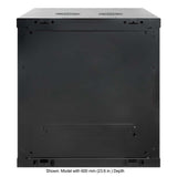 19" Wandverteiler, 12 HE, 635 (H) x 600 (B) x 450 (T) mm, schwarz Image 4