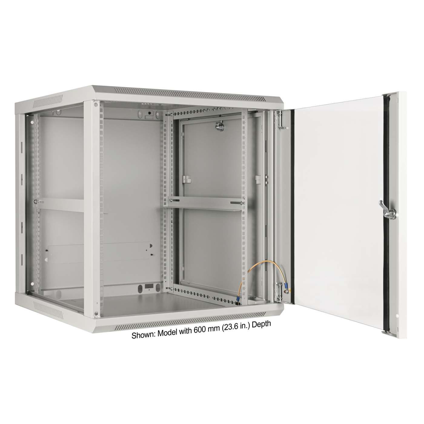 19" Wandverteiler, 12 HE, 635 (H) x 600 (B) x 450 (T) mm, grau Image 5