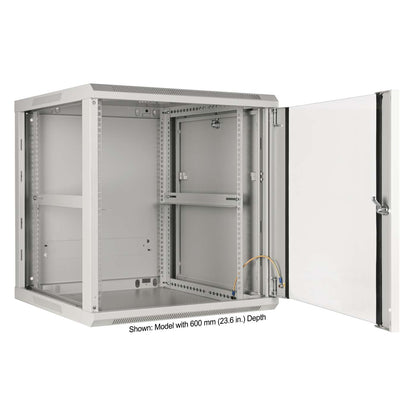 19" Wandverteiler, 12 HE, 635 (H) x 600 (B) x 450 (T) mm, grau Image 5