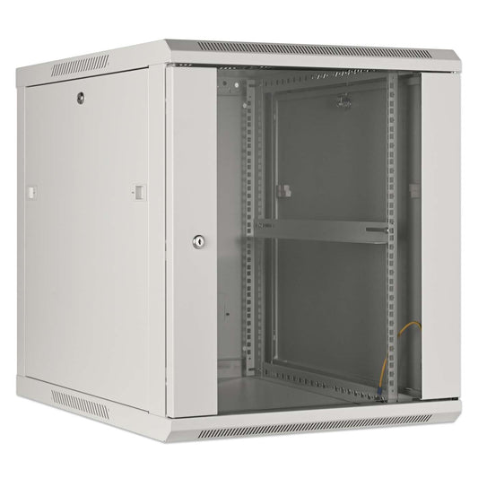 19" Wandverteiler, 12 HE, 635 (H) x 600 (B) x 600 (T) mm, grau Image 2