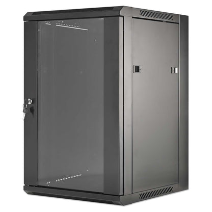 19" Wandverteiler, 15 HE, 770 (H) x 570 (B) x 450 (T) mm, schwarz Image 1