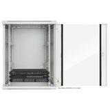 19" Wandverteiler, 15 HE, 770 (H) x 600 (B) x 600 (T) mm, grau Image 7