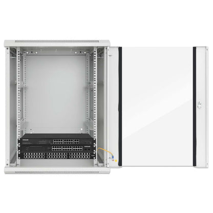 19" Wandverteiler, 20 HE, 994 (H) x 600 (B) x 450 (T) mm, grau Image 7