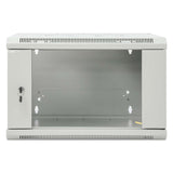 19" Wandverteiler, 6 HE, 370 (H) x 570 (B) x 450 (T) mm, grau Image 3