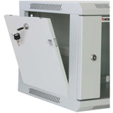 19" Wandverteiler, 6 HE, 370 (H) x 600 (B) x 450 (T) mm, grau Image 2