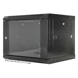 19" Wandverteiler, 6 HE, 370 (H) x 600 (B) x 600 (T) mm, schwarz Image 1