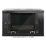 19" Wandverteiler, 6 HE, 370 (H) x 600 (B) x 600 (T) mm, schwarz Image 3