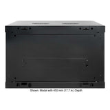 19" Wandverteiler, 6 HE, 370 (H) x 600 (B) x 600 (T) mm, schwarz Image 4