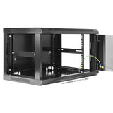 19" Wandverteiler, 6 HE, 370 (H) x 600 (B) x 600 (T) mm, schwarz Image 5