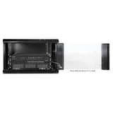19" Wandverteiler, 6 HE, 370 (H) x 600 (B) x 600 (T) mm, schwarz Image 7