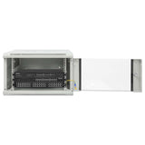 19" Wandverteiler, 6 HE, 370 (H) x 600 (B) x 600 (T) mm, grau Image 4