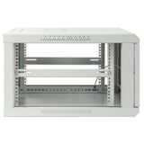 19" Wandverteiler, 6 HE, 370 (H) x 600 (B) x 600 (T) mm, grau Image 6