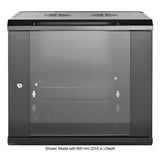 19" Wandverteiler, 9 HE, 500 (H) x 570 (B) x 450 (T) mm, schwarz Image 3