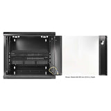 19" Wandverteiler, 9 HE, 500 (H) x 570 (B) x 450 (T) mm, schwarz Image 5