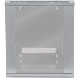 19" Wandverteiler, 9 HE, 500 (H) x 570 (B) x 450 (T) mm, grau Image 4