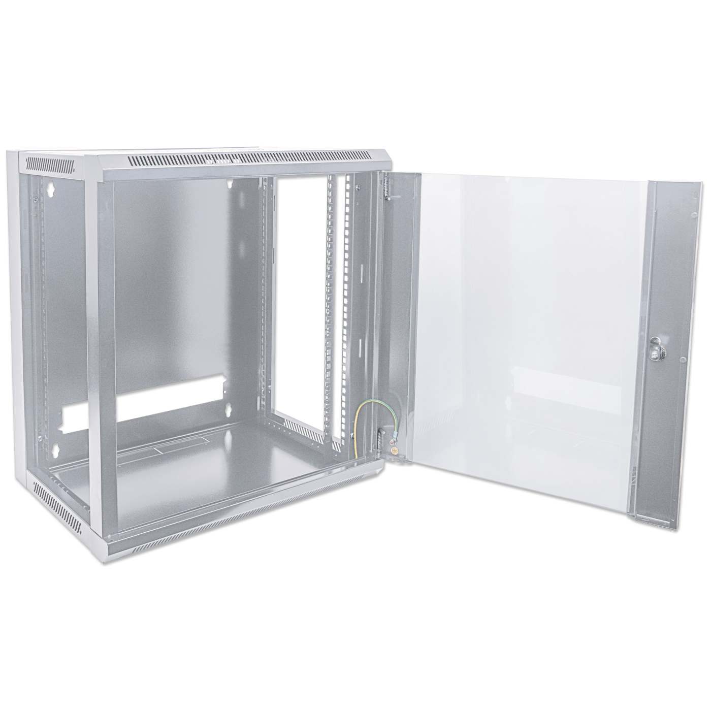 19" Wandverteiler, 9 HE, 500 (H) x 570 (B) x 450 (T) mm, grau Image 8