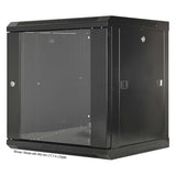 19" Wandverteiler, 9 HE, 500 (H) x 600 (B) x 600 (T) mm, schwarz Image 1