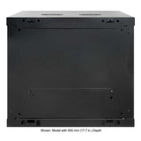 19" Wandverteiler, 9 HE, 500 (H) x 600 (B) x 600 (T) mm, schwarz Image 4