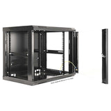19" Wandverteiler, 9 HE, 500 (H) x 600 (B) x 600 (T) mm, schwarz Image 5