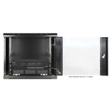 19" Wandverteiler, 9 HE, 500 (H) x 600 (B) x 600 (T) mm, schwarz Image 7