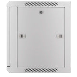 19" Wandverteiler, 9 HE, 500 (H) x 600 (B) x 600 (T) mm, grau Image 4