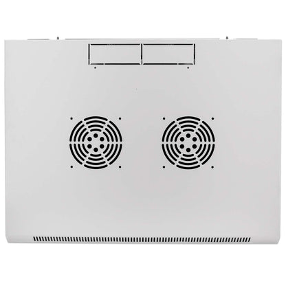 19" Wandverteiler, 9 HE, 500 (H) x 600 (B) x 600 (T) mm, grau Image 7