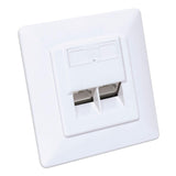 2-Port Cat6 10G RJ45-Netzwerkdose, geschirmt Image 2