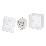 2-Port Cat6 10G RJ45-Netzwerkdose, geschirmt Image 7