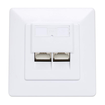 2-Port Cat6a 10G RJ45-Netzwerkdose, geschirmt Image 3