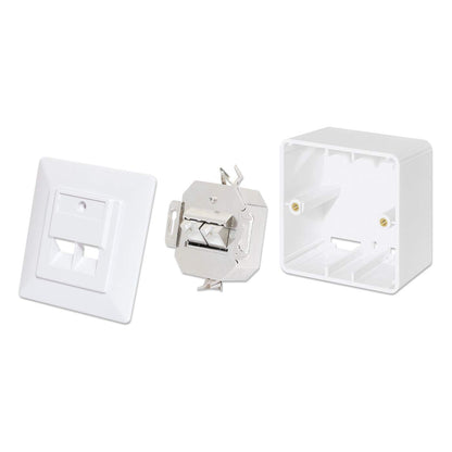 2-Port Cat6a 10G RJ45-Netzwerkdose, geschirmt Image 7