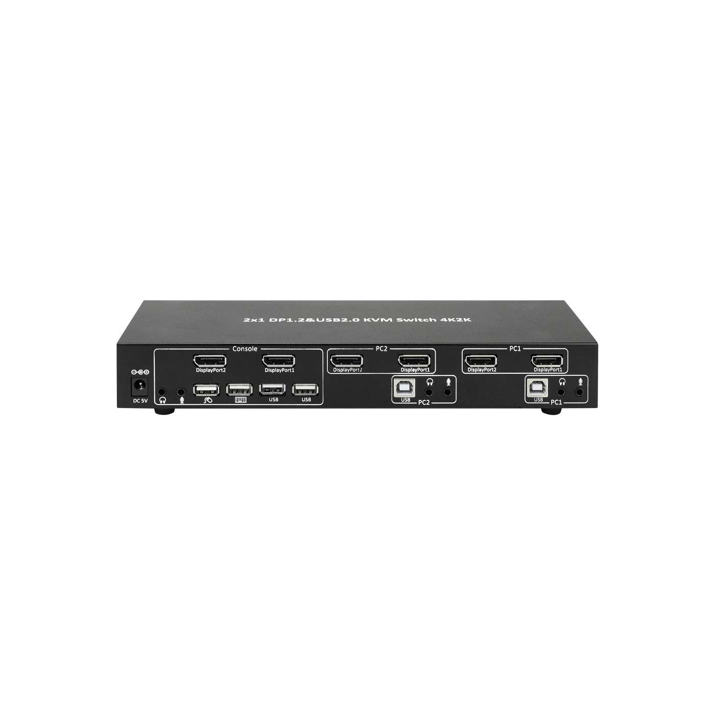 2-Port DisplayPort Dual-Monitor KVM-Switch 4K@60Hz Image 3