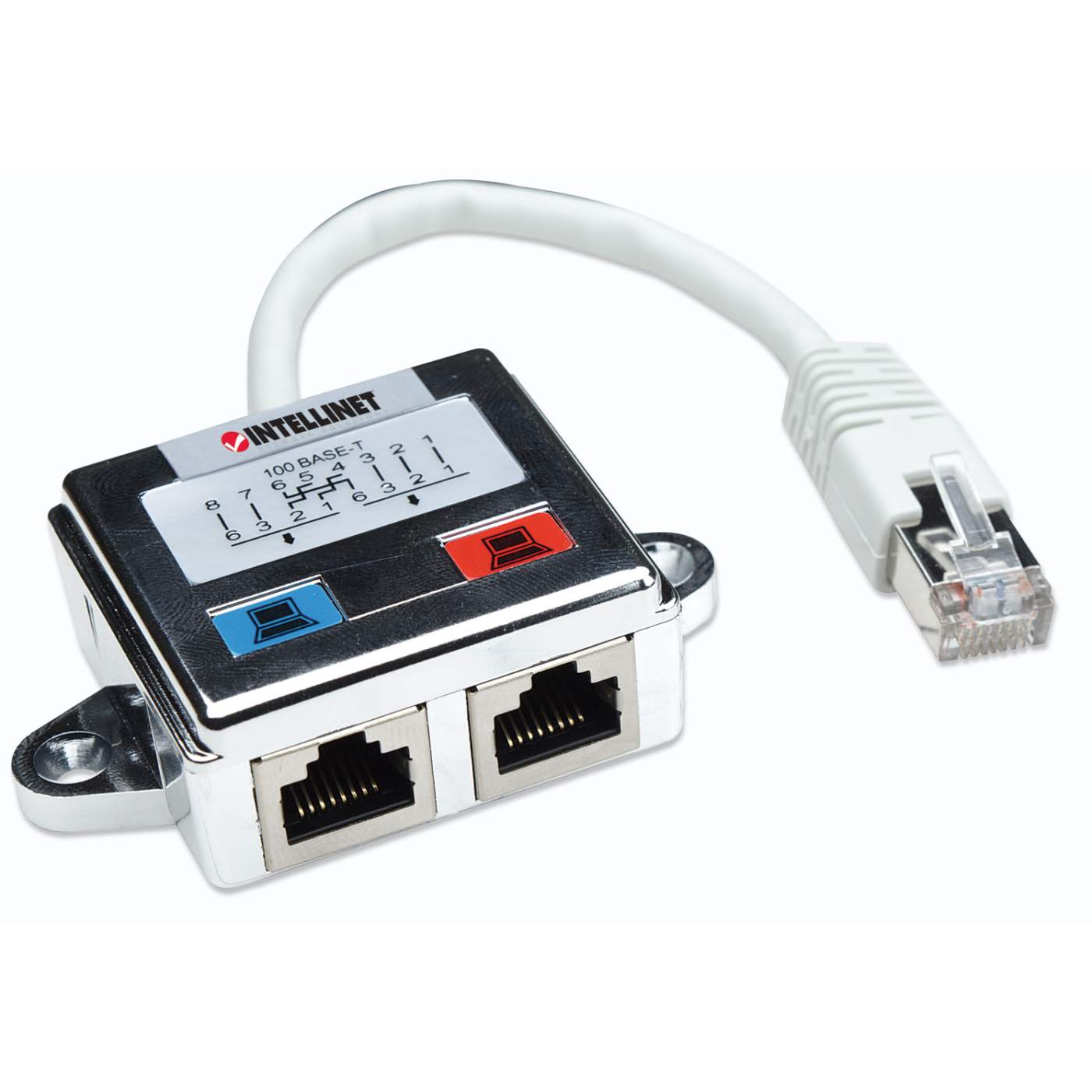 2-Port Cat5e-Anschlussteiler, doppelt geschirmt Image 3