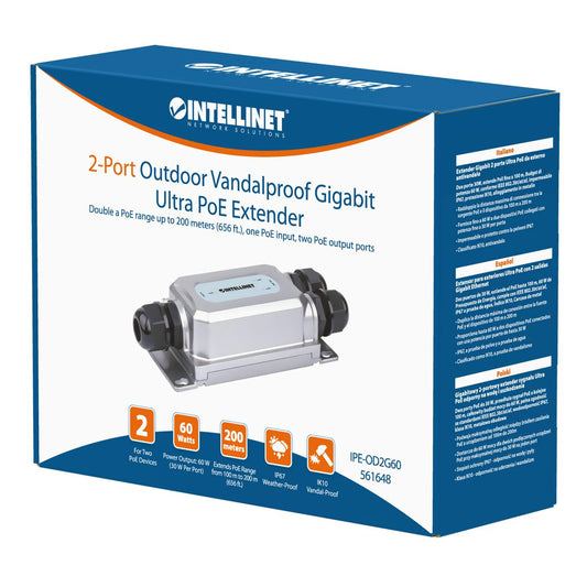 2-Port Outdoor Gigabit PoE++ Extender mit Vandalismusschutz Packaging Image 2