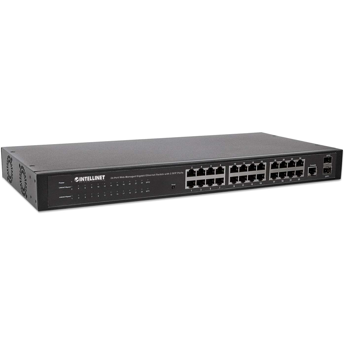24-Port Web-Managed Gigabit Ethernet Switch mit 2 SFP-Ports Image 3