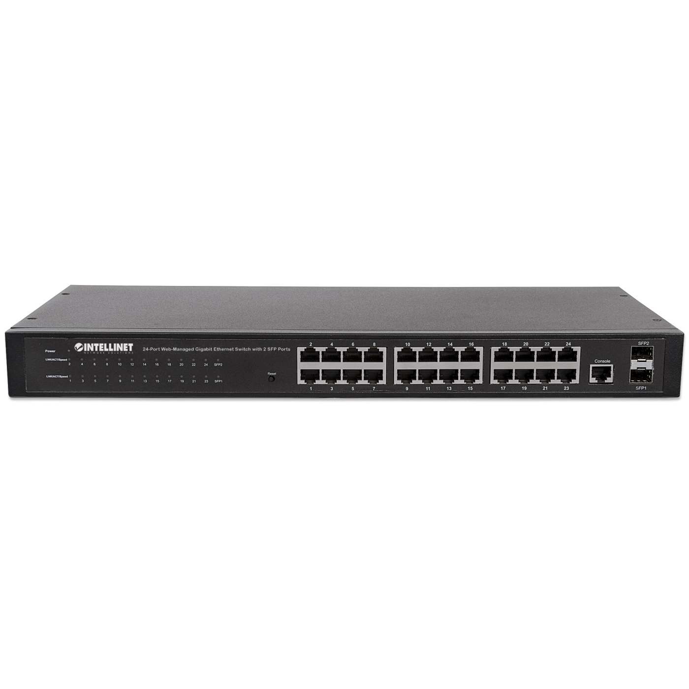 24-Port Web-Managed Gigabit Ethernet Switch mit 2 SFP-Ports Image 4