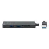 3-Port USB 3.0 Typ-A Hub mit Card Reader Image 4