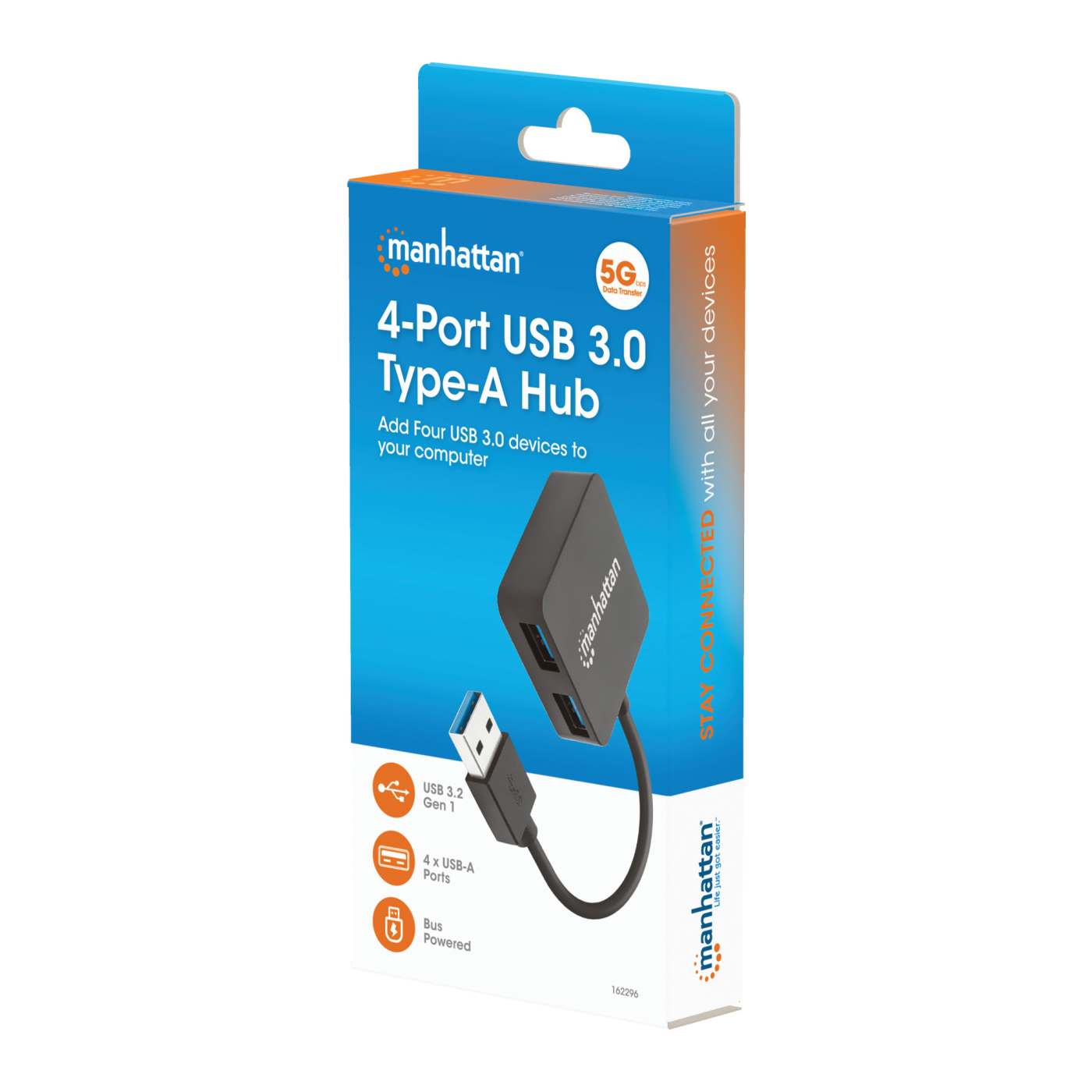 4-Port USB 3.0 Typ-A Hub Packaging Image 2