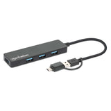4-Port USB 3.0 Typ-C / Typ-A Kombo-Hub Image 3