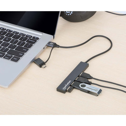 4-Port USB 3.0 Typ-C / Typ-A Kombo-Hub Image 6