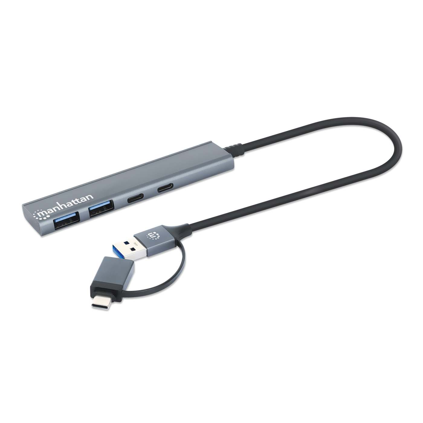 4-Port USB 3.0 Typ-C / Typ-A Kombo-Hub 2x2 Image 3