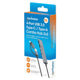 4-Port USB 3.0 Typ-C / Typ-A Kombo-Hub 2x2 Packaging Image 2
