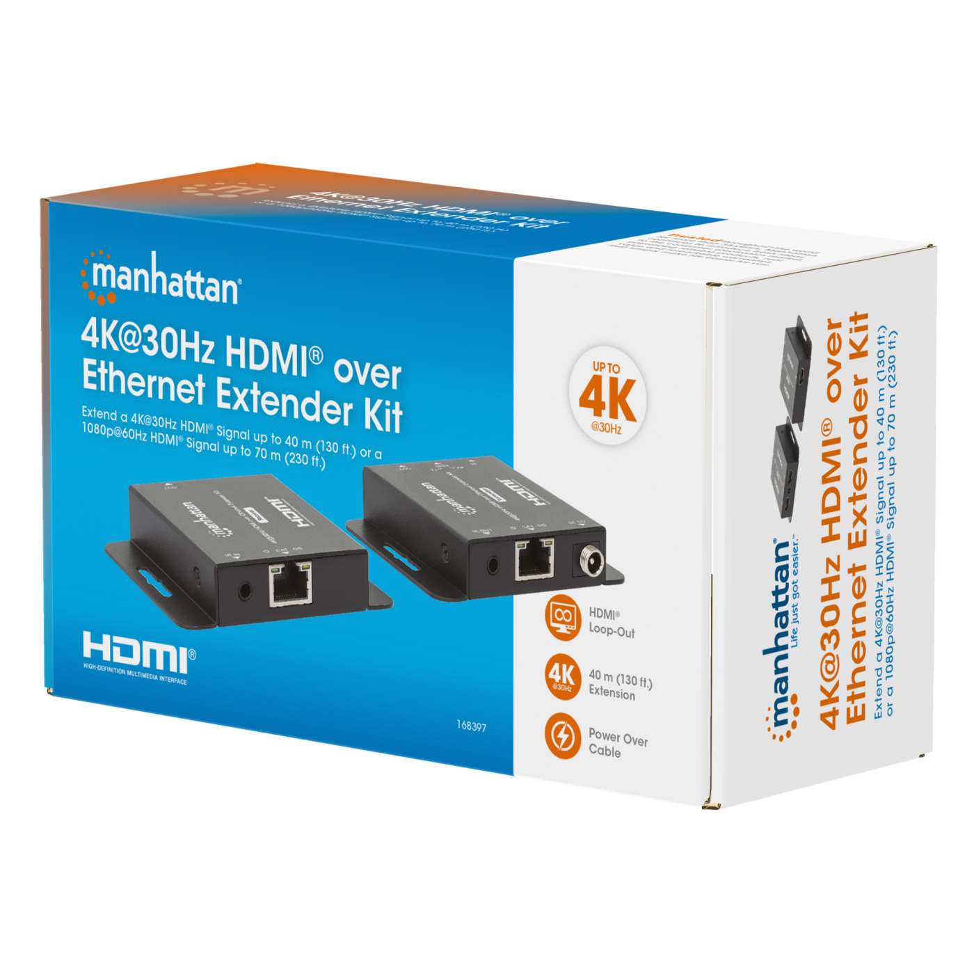 4K@30Hz HDMI over Ethernet Extender Set Packaging Image 2
