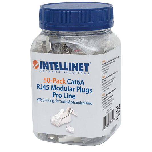 50er-Pack Cat6A RJ45-Modularstecker Pro Line Packaging Image 2