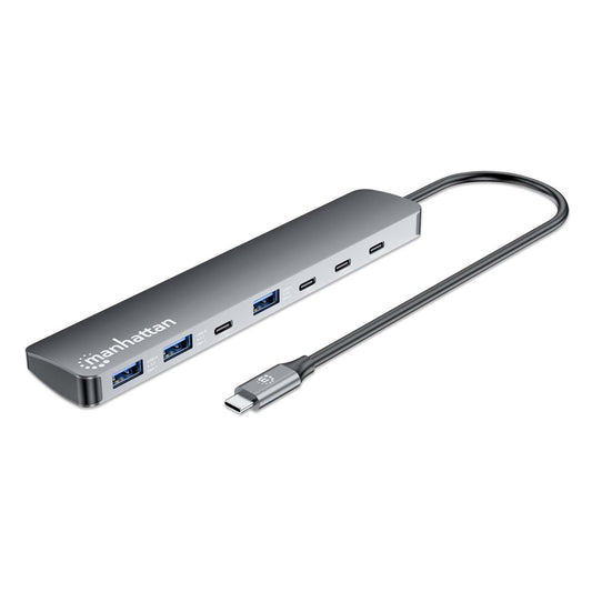 7-Port 10G/5G USB-C / USB-A Hub 4+3 mit Power Delivery Image 1