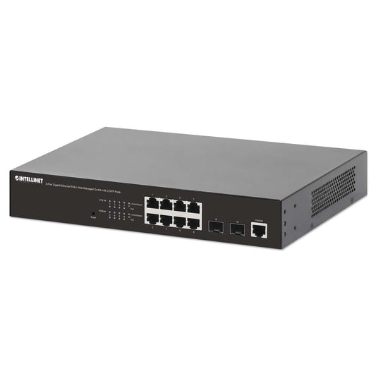 8-Port Gigabit Ethernet PoE+ Web-Managed Switch mit 2 SFP-Ports Image 1