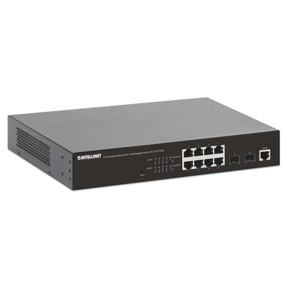 8-Port Gigabit Ethernet PoE+ Web-Managed Switch mit 2 SFP-Ports Image 3