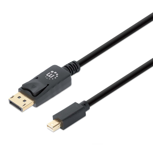 MH MiniDisplayport to Displayport Cable, 3m DP1.4, Black Image 1
